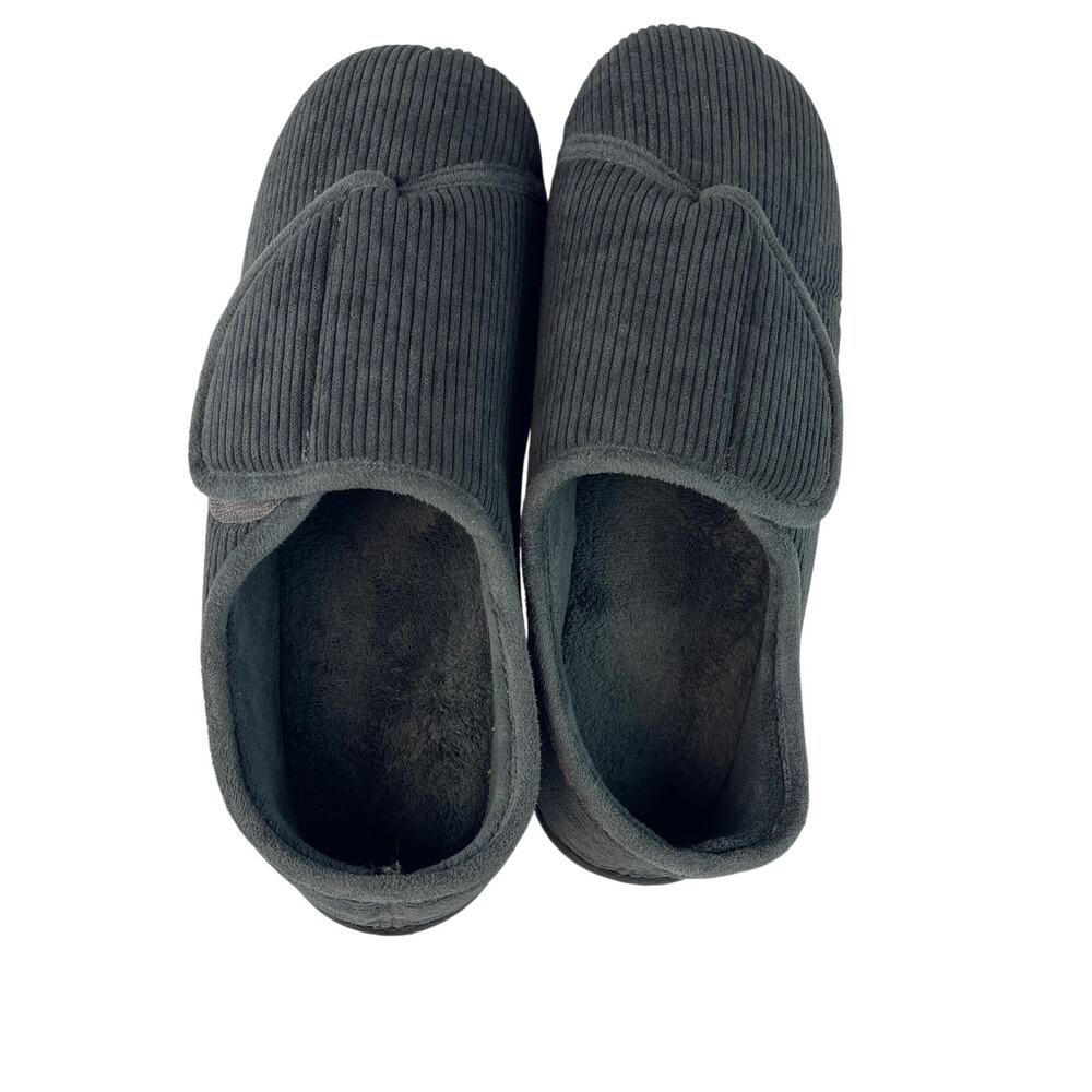 Longbay Men’s Size 12 Gray Memory Foam Slippers